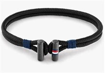 Bracciale Tessuto Nero Tommy Hilfinger