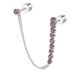 Mono Orecchino Doppio Tennis Viola