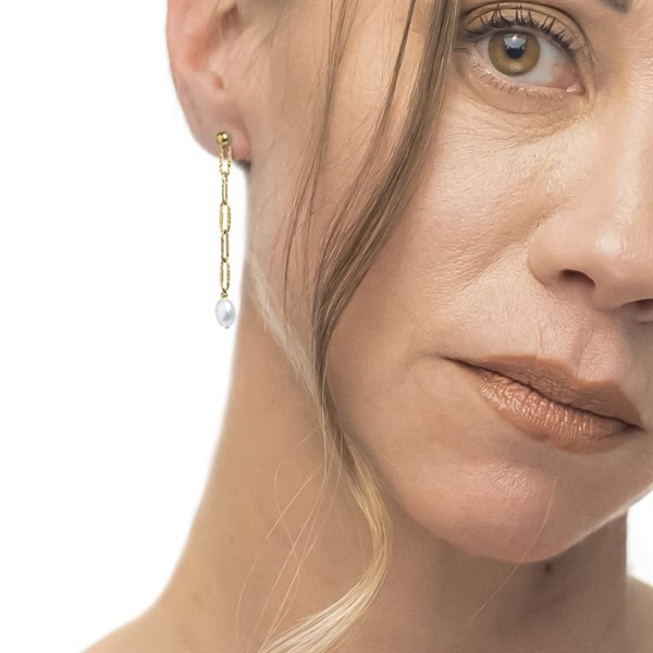 Mono Orecchino Perla Pendente