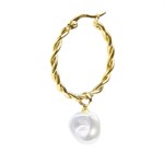 Mono Orecchino Cerchio Perle Pend.