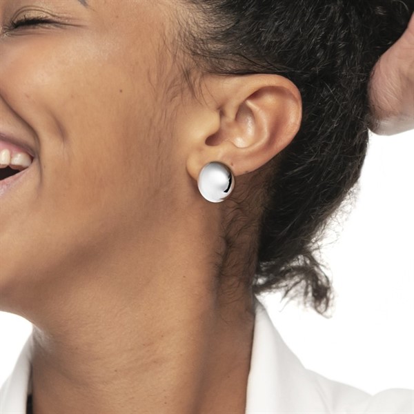 Mono Orecchino a Lobo Bottone Grande