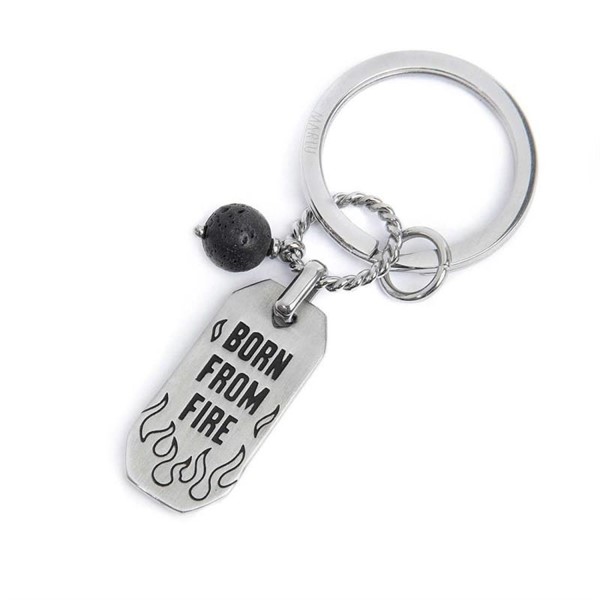 Portachiavi Piastra e Sfera Lavica