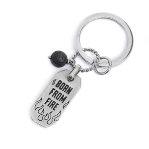 Portachiavi Piastra e Sfera Lavica