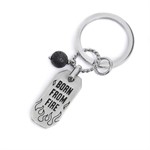 Portachiavi Piastra e Sfera Lavica