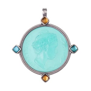 Ciondolo con Maschera in Pasta Vitrea