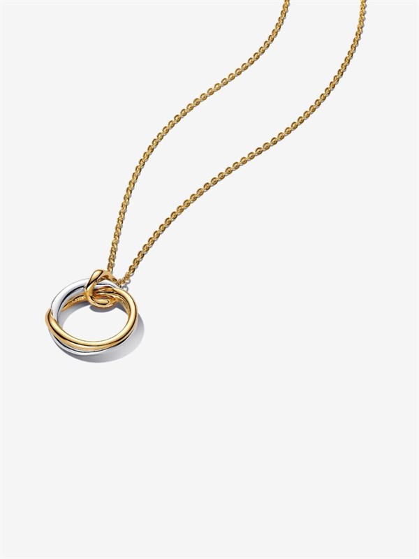 Collana Cerchio Fascia Intrecciata Bicolore