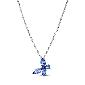 Collana Farfalla Luminosa Blu