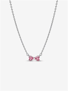 Collana Fiocco Luminoso Rosa