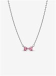 Collana Fiocco Luminoso Rosa