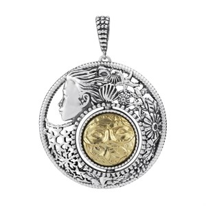 Ciondolo rotondo Mesi Reverse Febbraio-Inverno