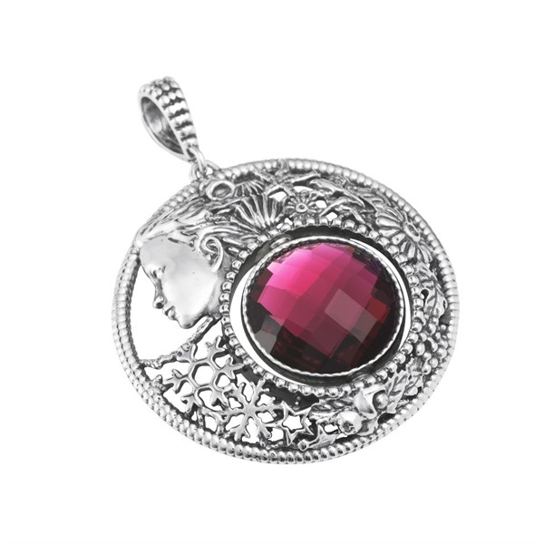 Ciondolo rotondo Mesi Reverse Febbraio-Inverno