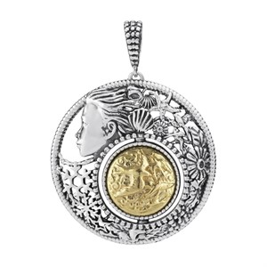 Ciondolo rotondo Mesi Reverse Marzo-Primavera