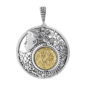 Ciondolo rotondo Mesi Reverse Aprile-Primavera