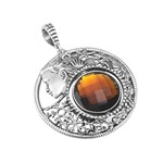 Ciondolo rotondo Mesi Reverse Novembre-Autunno